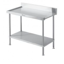SS07.1200.L Left hand outlet - 2 baskets wide 1200mm w x 600mm d x 900mm h DISHWASHER OUTLET BENCH